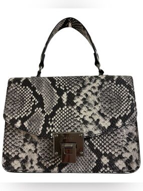 Aldo snake embossed faux leather crossbody EUC